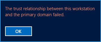 domain trust issues
